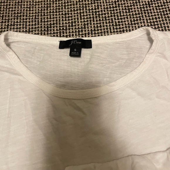 J. Crew Cream Ruffle Blouse - Picture 3 of 4